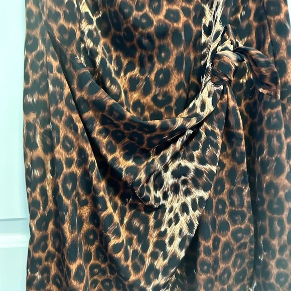 Vintage Leopard Print Cocktail Dress | Jack Mulqueen Petite 10P - Picture 4 of 6